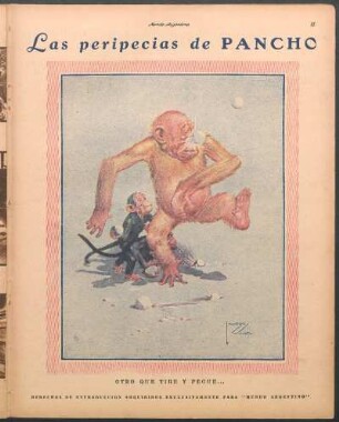 Las peripecias de Pancho [Caricatura] : Otro que tire y pegue...
