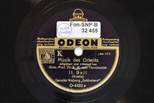 Musik des Orients : 11. Bali, (Koeta) Gendèr Wajang "Selénderô"