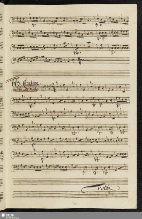 663. Cavatina: Poveri Uomini se vuoi pensate / Anfossi, P.