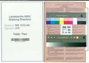 Entnazifizierung Theo Teipel , geb. 20.11.1909 (Kaufmaennischer Angestellter)