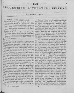 1842: Allgemeine Literatur-Zeitung