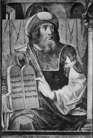 Moses mit den Gesetzestafeln