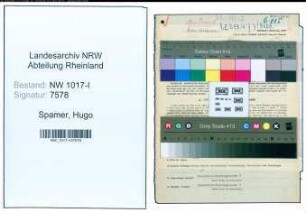 Entnazifizierung Hugo Spamer , geb. 20.06.1896 (Handlungsbevollmaechtigter)