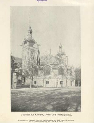 Gebäude für Chemie, Optik und Photographie