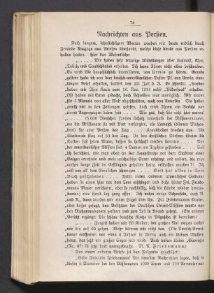 Nachrichten aus Persien
