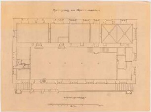 Rathaus, Göttingen: Alter Zustand: Grundriss Erdgeschoss 1:100