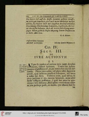 Sect. III. De ivre actionvm