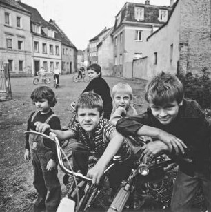 Wurzen. Kindergang in der Färbergasse