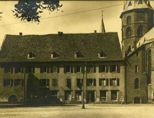 Kaiserslautern: Gasthaus "Café Stift" mit Stiftskirche