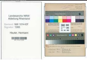 Entnazifizierung Hermann Heuter , geb. 08.05.1907 (Kaufmaennischer Angestellter)