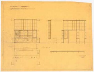Warenhaus Wertheim, Leipziger Straße, Berlin 3. Bauabschnitt: Wandansichten im Erfrischungsraum