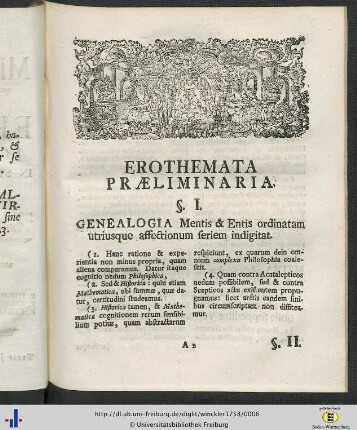 Erothemata Praeliminaria.