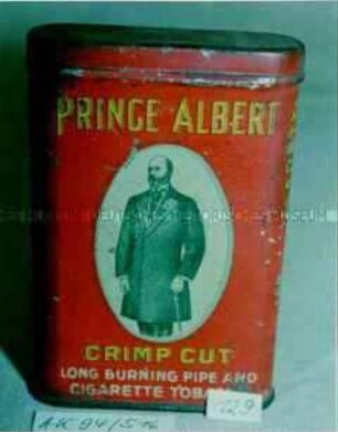 Blechdose für Zigarettentabak "PRINCE ALBERT"