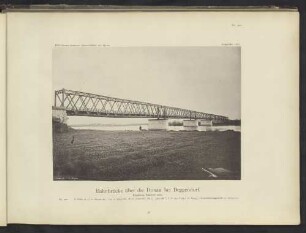 Bahnbrücke über die Donau bei Deggendorf.