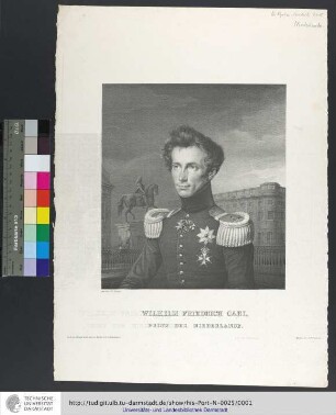 Wilhelm Friedrich Carl, Prinz der Niederlande / gez. von Fr. Krüger