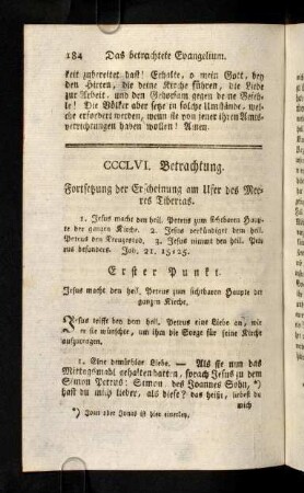 184-191, Erster Punkt; Zweyter Punkt