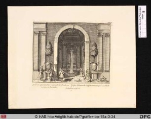 [Wasserkabinett an der Westseite der Orangerie des Schlosses Salzdahlum].