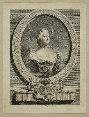 Bildnis von Louise (1724-1751) Königin von Dänemark
