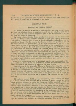 Capítulo XXIX - Acción de cerro gordo