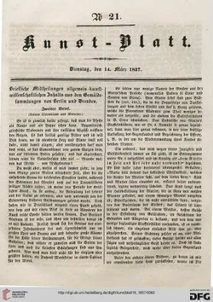 Nr. 21-30 (14. März - 13. April 1837)