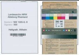 Entnazifizierung Wilhelm Helligrath , geb. 16.04.1917 (Angestellter)