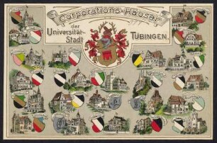 377, Corporations-Häuser der Universität-Stadt Tübingen.