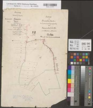 Sassendorf (Bad Sassendorf), Separation Sassendorf, Bl. 12 Brouillonkarte Heppen Flur 12