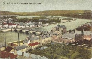Givet. - Vue générale des deux Givet.
