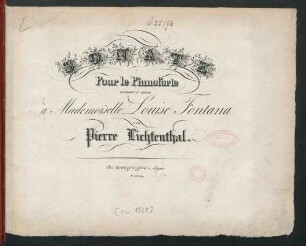 Sonate Pour le Pianoforte