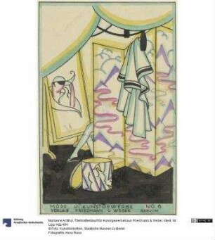 Titelblattentwurf für Kunstgewerbehaus Friedmann & Weber