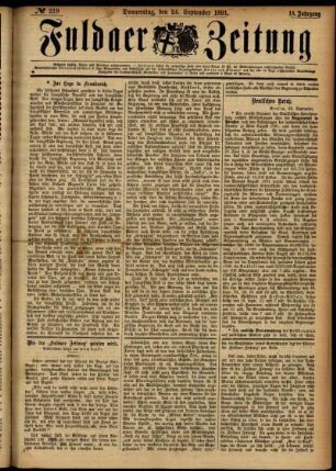 Ausgabe vom Donnerstag, den 24. September 1891.