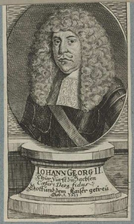 Bildnis des Iohann Georg II., Kurfürst von Sachsen