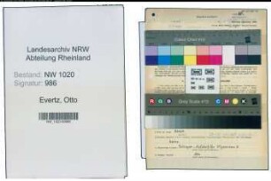 Entnazifizierung Otto Evertz , geb. 15.12.1874 (Gastwirt)