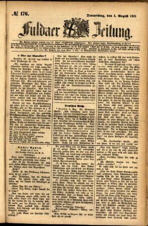 Ausgabe vom Donnerstag, den 04. August 1881.
