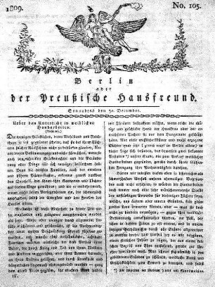 No. 105., 30. December 1809