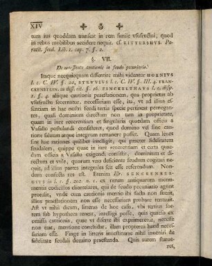 XIV-XXIV, § VII - XIV; Epilogus
