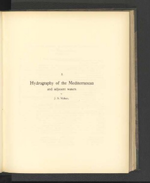 2. Hydrography of the Mediterranean and adjacent waters