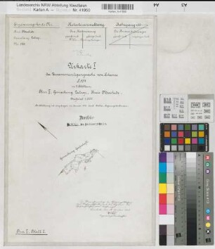 Grafschaft (Schmallenberg), Zusammenlegung Schanze, Urkarte I Latrop Flur 2