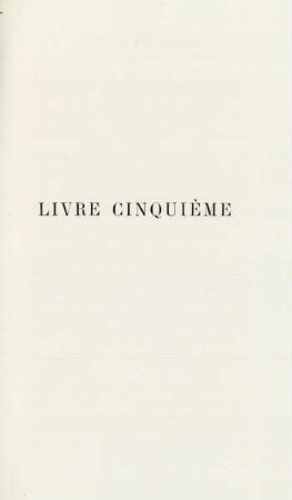Livre cinquième