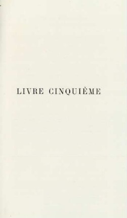 Livre cinquième