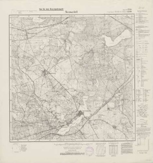 2760 (alte Nr.: 1332) Neuwedell, Meßtischblatt (4cm - Karte)