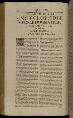 Liber Quartus, De Febribus.