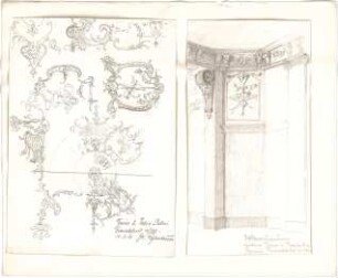 Rosenbauer, Gregor; Frankfurt; Studienarbeiten - Turn und Taxis Palais, Frankfurt a. M., (Innenraumperspektive, Detail)