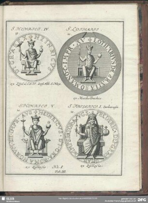 Tab. III. [Henricus IV. - Fridericus I. Barbarossa]