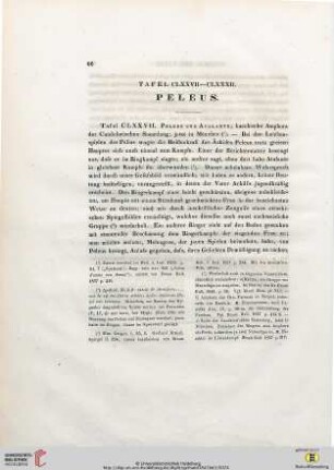 Tafel CLXXVII-CLXXXII. Peleus