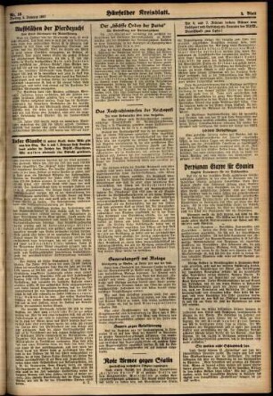 Zweite Ausgabe vom Freitag, den 05. Februar 1937.
