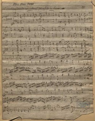 VI Variations sur le chanson national: Gott erhalte den Kaiser - BSB Mus.ms. 7090