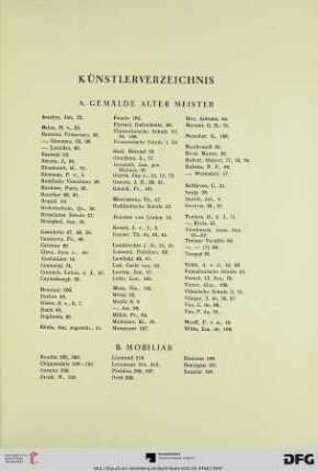 Künstlerverzeichnis