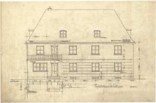 Döllgast, Hans; München, Ferdinand Maria Str.; Wohnhaus Martin Rid - Südseite (Ansicht)