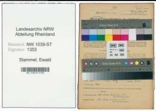 Entnazifizierung Ewald Stammel , geb. 24.06.1908 (Vorarbeiter)